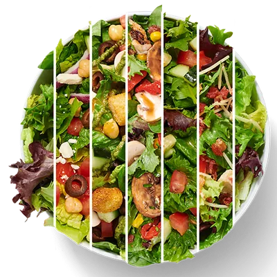 Custom MOD salad with unlimited toppings